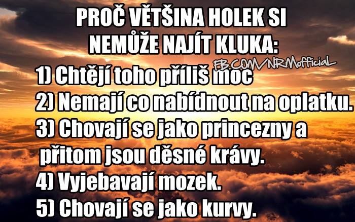 Proč si holka nemůže najít kluka