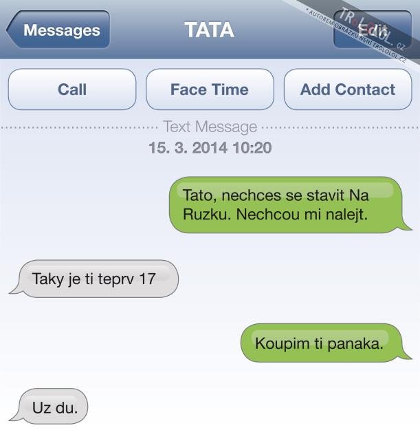 Nezletilý syn se chce opít