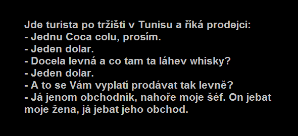 Vtip s podnikatelem v Tunisku