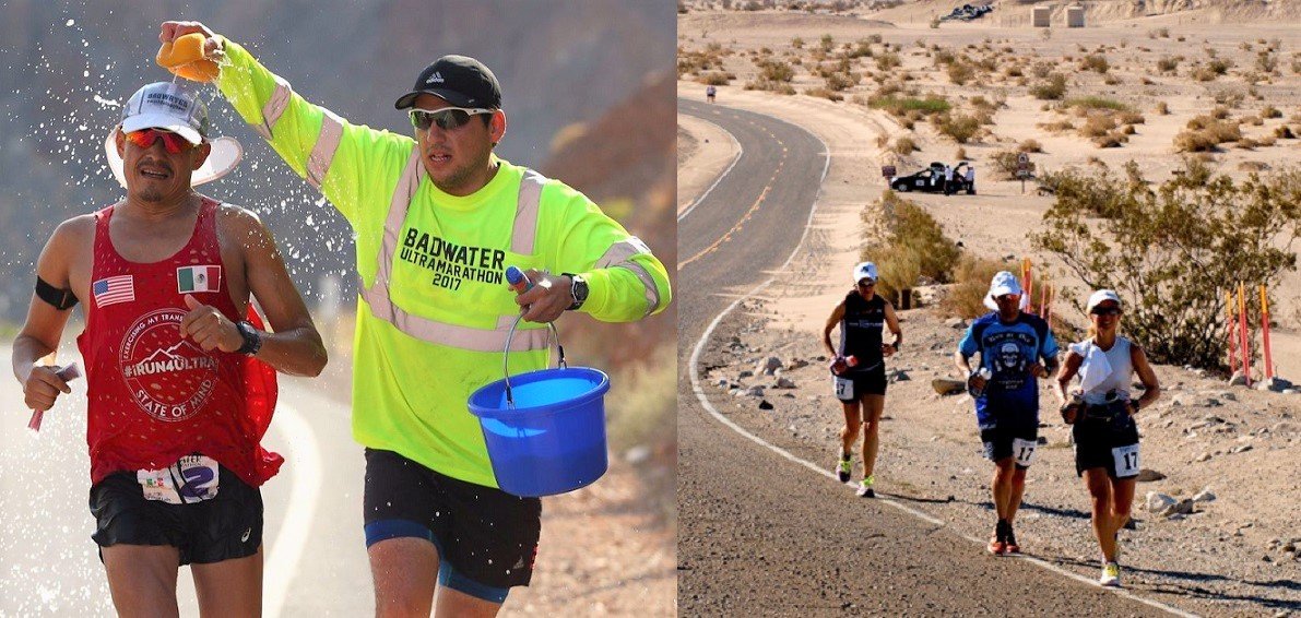 Ultramaraton Badwater se běží v Údolí smrti v Kalifornii